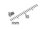 Screw, 2 x 0.4 x 3 mm, D3.5, H0.3
