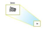 Screw, 2 x 3 mm, Cosmetic, Pkg. of 5