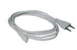 Power Cord, Pearl with Black Prongs, Korea